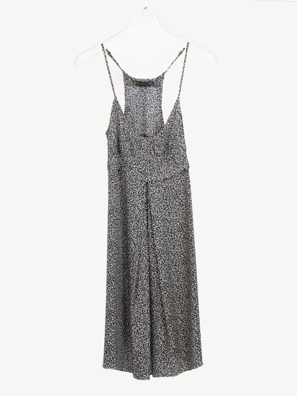 Balenciaga Navy Abstract-Print Silk-Satin Mini Dress